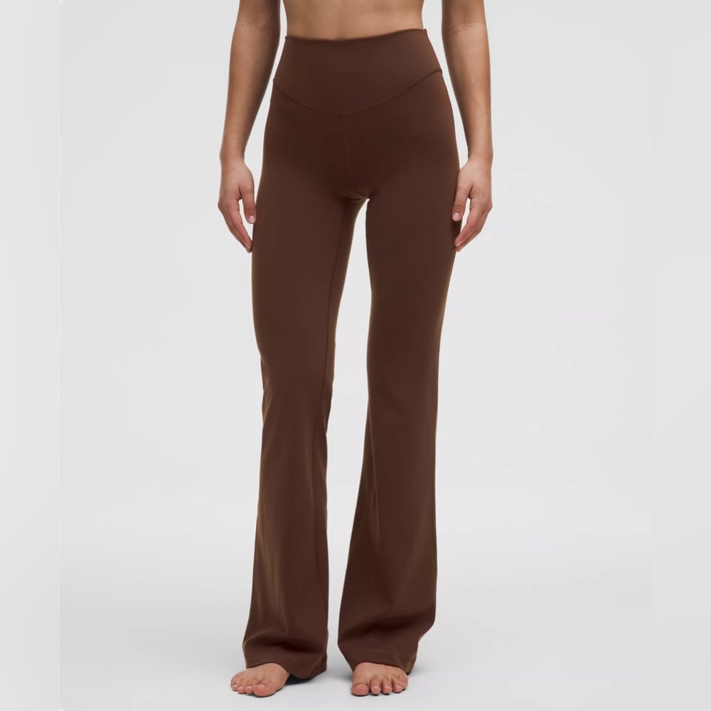 lululemon athletica Brown Flared Yoga Pants